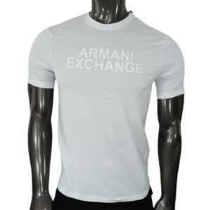 - Armani Exchange Crew Neck Tee with white puff p